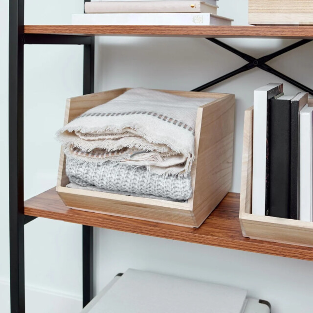 CaliCosy Houten opbergdoos met open voorkant l25,4 cm oka 3426545 large