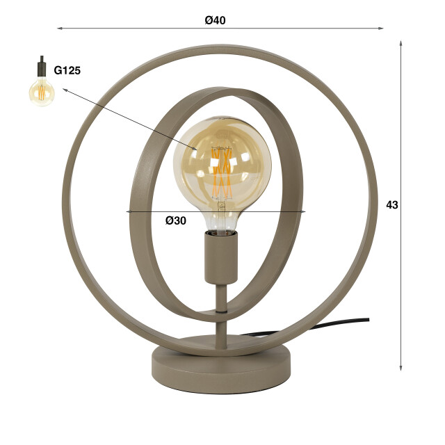 Hoyz tafellamp turn around 1-lichts - 3423846 large