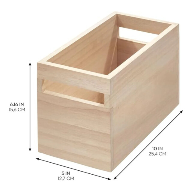 CaliCosy Houten opbergdoos met handvatten h15,2 cm oka 3426547 large