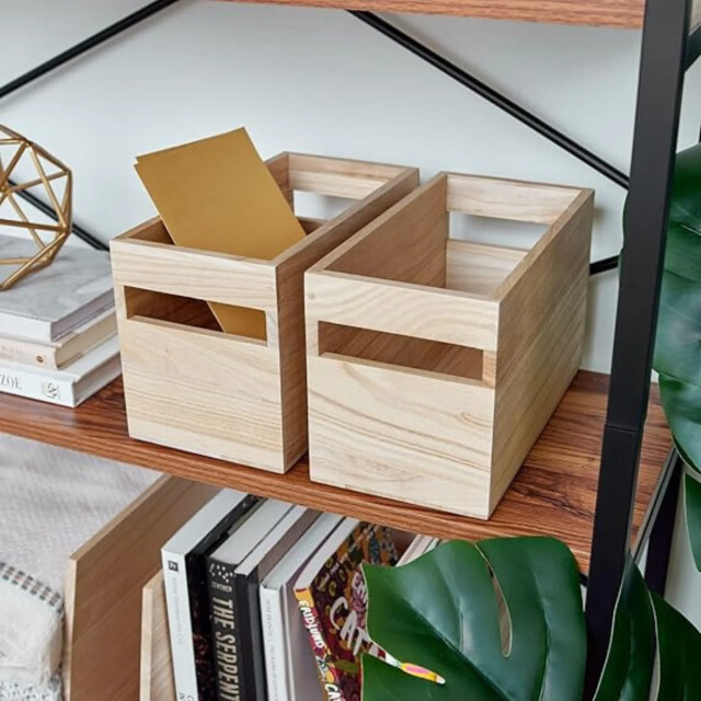 CaliCosy Houten opbergdoos met handvatten h15,2 cm oka 3426547 large