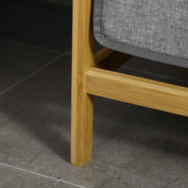 4goodz Wasmand wassoorteerder met 2 waszakken 63,5x33x73 cm bamboe 3426548 large