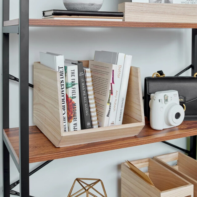 CaliCosy Houten opbergdoos met open voorkant l25,4 cm oka 3426545 large