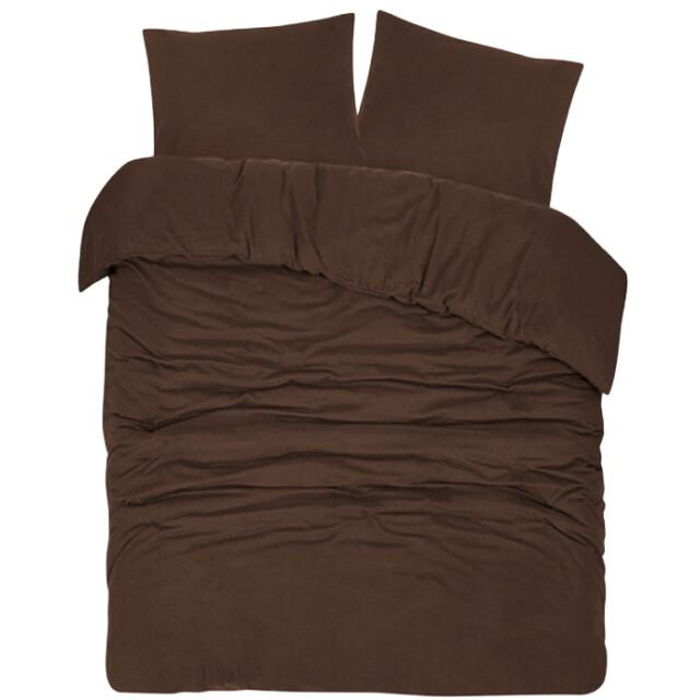 DoubleDry Dekbedovertrek flanel 100% zacht katoen eenpersoons 140x200/220 cm + 3056909 large