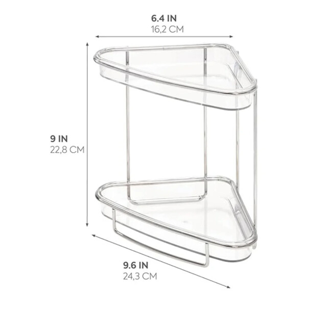 CaliCosy Kleine hoekplank voor badkamer h23 cm linea 3426543 large