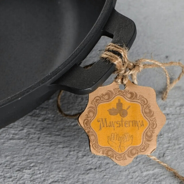 Maysternya Gietijzeren barbecue pan ø 34 x 4 cm zwart 3426086 large