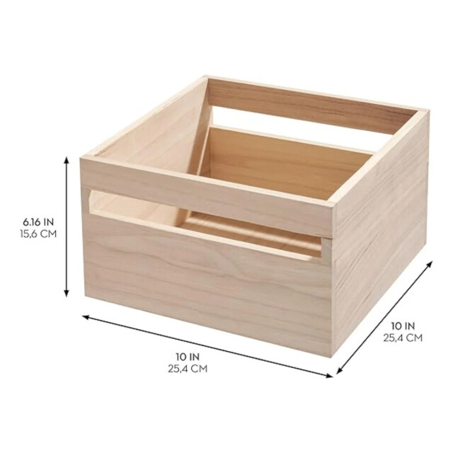 CaliCosy Houten opbergdoos met handgrepen l25,4 cm oka 3426546 large