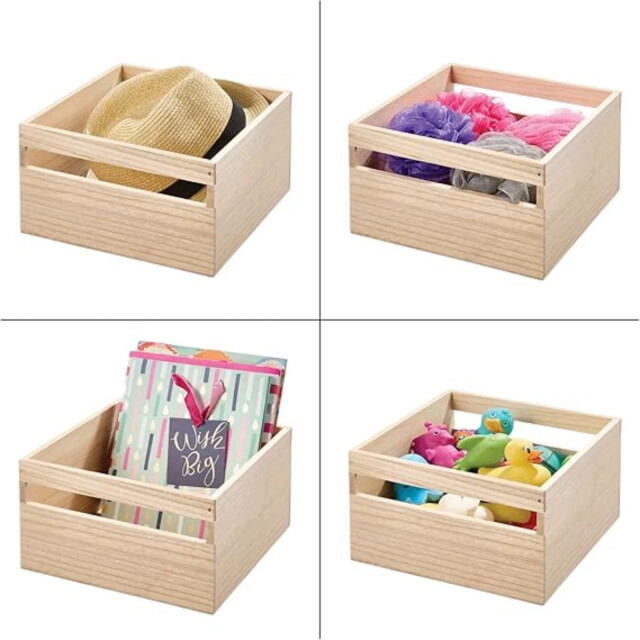 CaliCosy Houten opbergdoos met handgrepen l25,4 cm oka 3426546 large