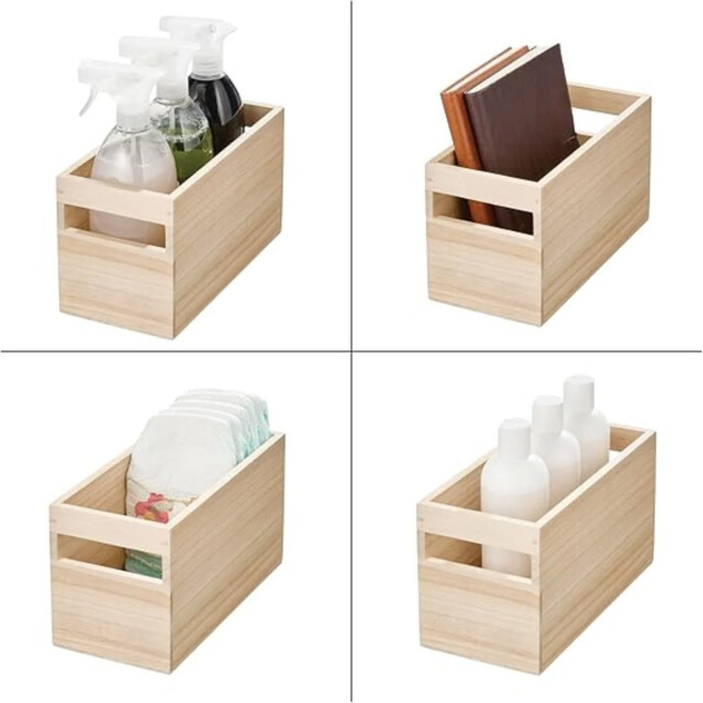 CaliCosy Houten opbergdoos met handvatten h15,2 cm oka 3426547 large