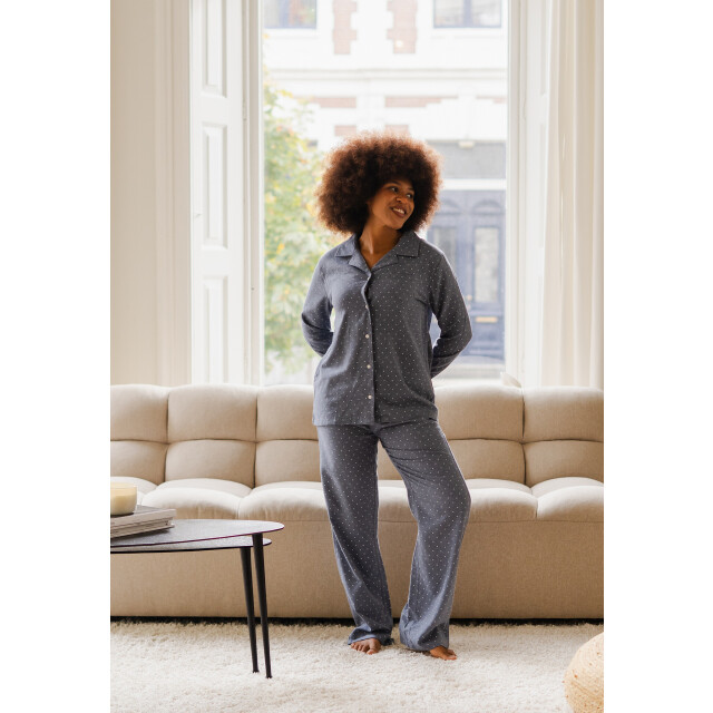 By Louise Dames pyjamabroek flanel gestipt BL-6166-02 large