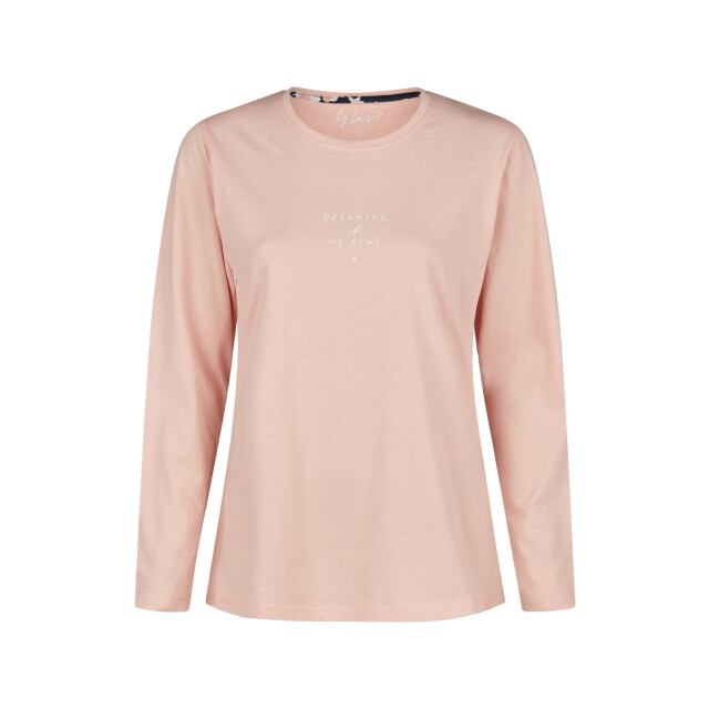 By Louise Dames pyjama set lang roze gebloemd BL-6020-02 large