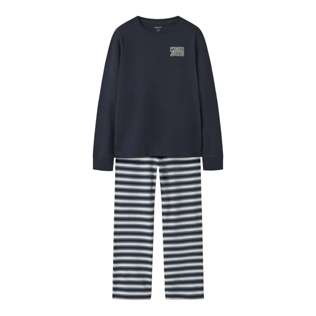 Name It Jongens lange pyjama set nkmramel gestreept donker 13249341-Navy Blazer large