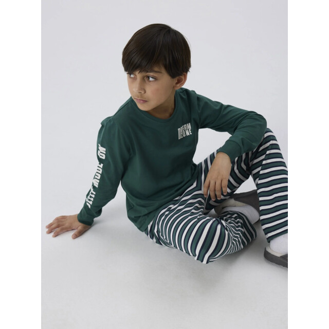 Name It Jongens lange pyjama set nkmramel gestreept 13249341-Bistro Green large