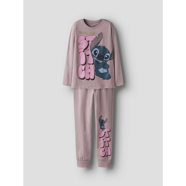 Name It Meisjes lange pyjama set nkfolina stitch lila 13249629-Keepsake Lilac large