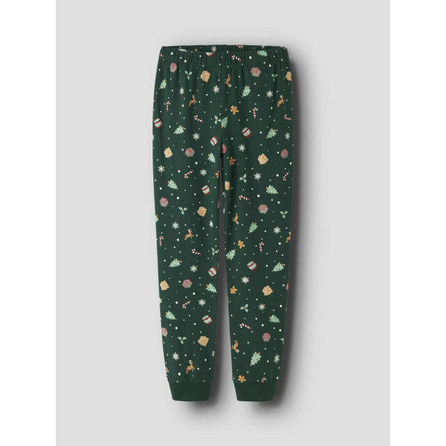 Name It Unisex kinder kerst pyjama set nknvismas groen 13234977-Botanical Garden Xmas AOP large