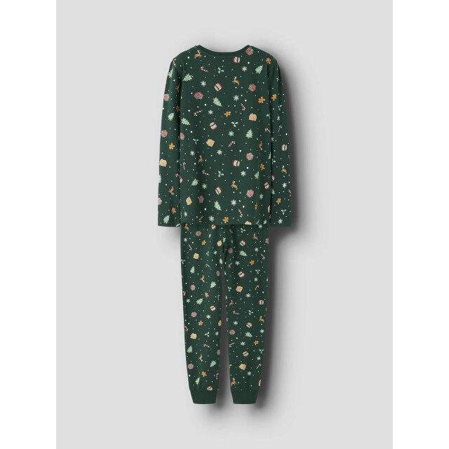 Name It Unisex kinder kerst pyjama set nknvismas groen 13234977-Botanical Garden Xmas AOP large