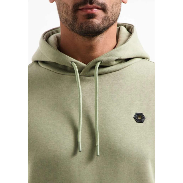 No Excess Sweater hooded brushed light moss 29130850-197 large