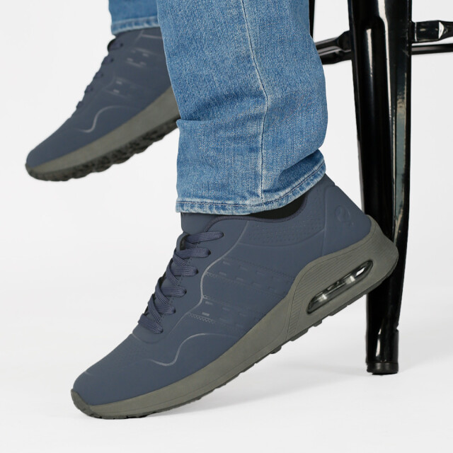 Q1905 Sneaker hank middenblauw/antraciet QM1254341-646-2 large