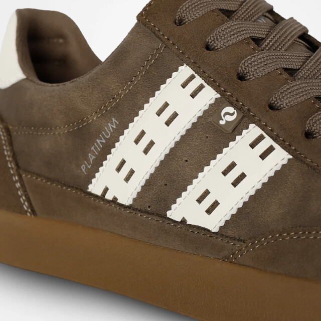 Q1905 Sneaker platinum middenbruin/offwhite/gum QM1254616-801-1 large
