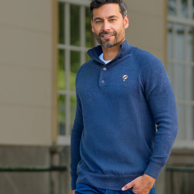 Q1905 Trui oldehove denim melange QM2344627-604-1 large