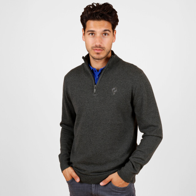Q1905 Trui kralingen antracite melange QM2344423-124-1 large