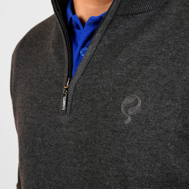 Q1905 Trui kralingen antracite melange QM2344423-124-1 large