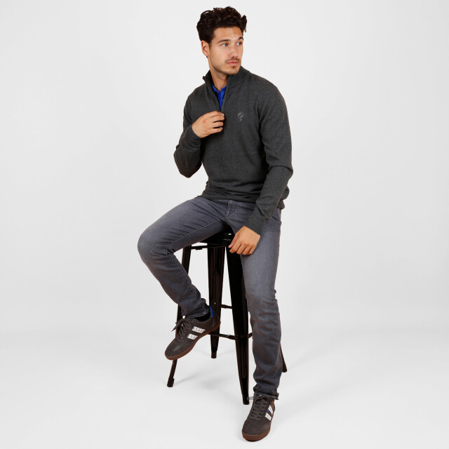 Q1905 Trui kralingen antracite melange QM2344423-124-1 large