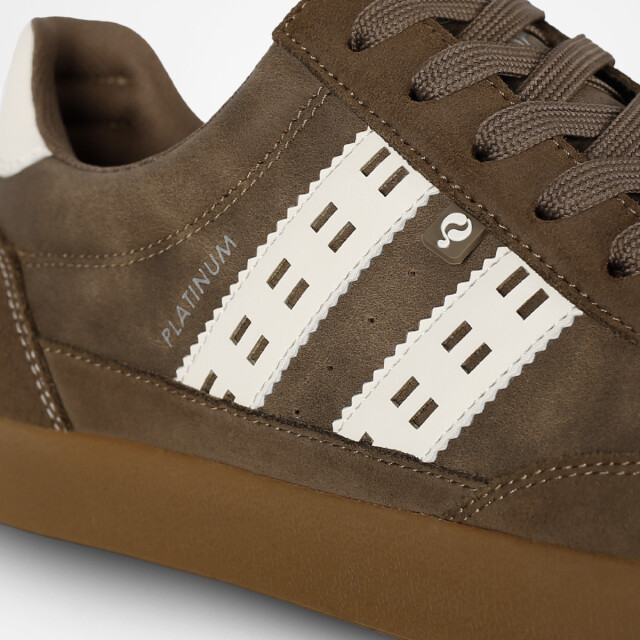 Q1905 Sneaker platinum middenbruin/offwhite/gum QM1254616-801-1 large