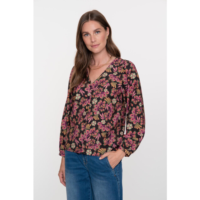 Geisha blouse 53901-20 999 black coral 06615.990.0009 large