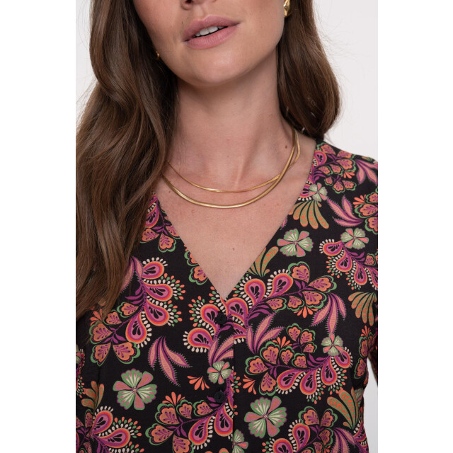 Geisha blouse 53901-20 999 black coral 06615.990.0009 large