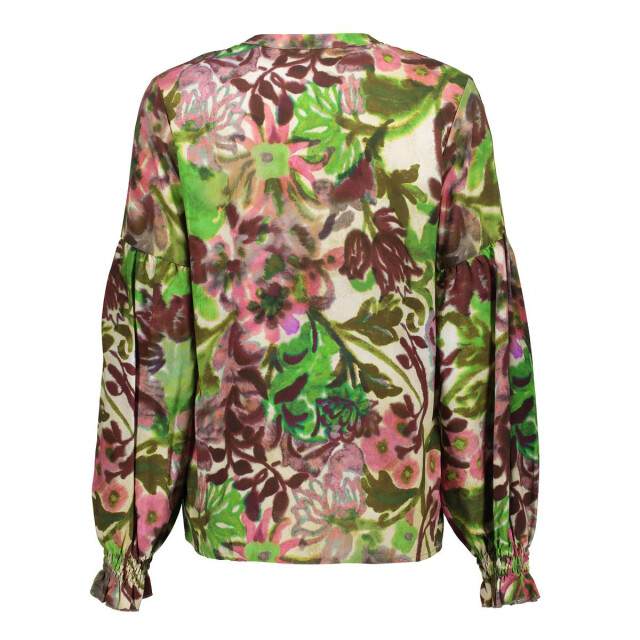 Geisha top 53958-20 480 burgundy green pink 06012.680.0010 large