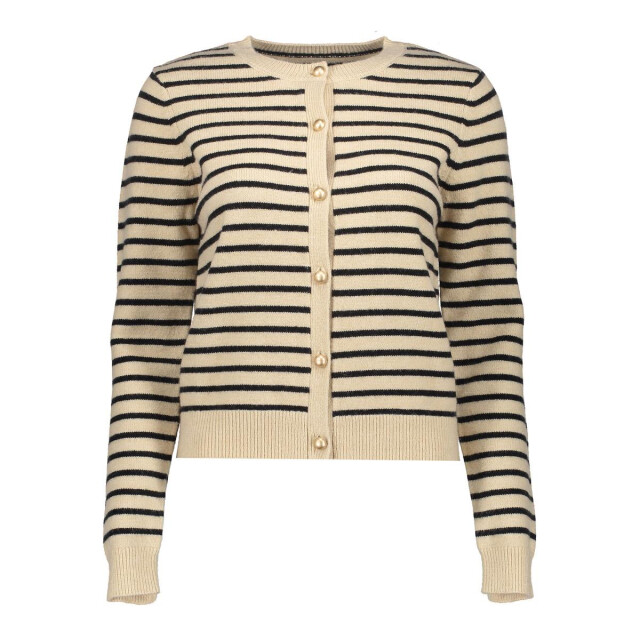 Geisha cardigan stripes 54805-10 720 sand black 06741.820.0115 large