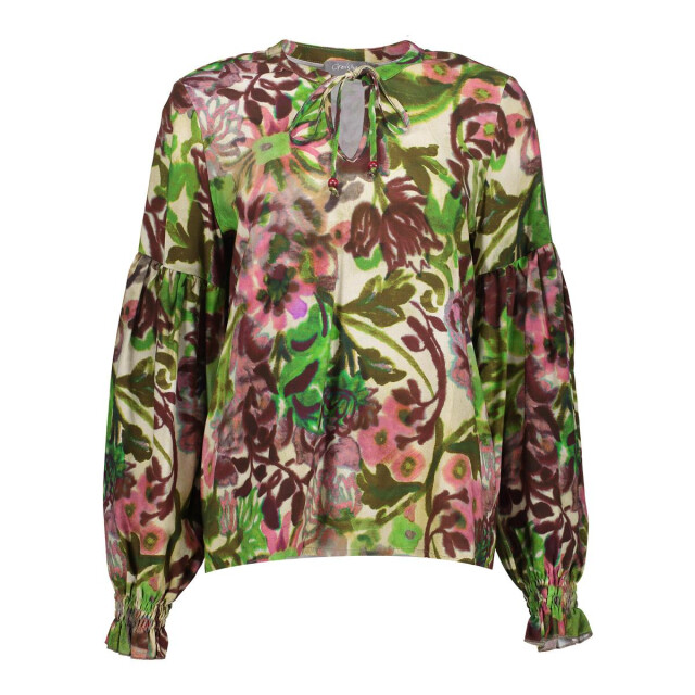 Geisha top 53958-20 480 burgundy green pink 06012.680.0010 large