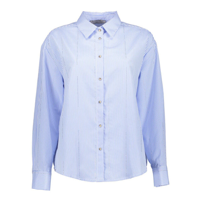 Geisha blouse stripes w rhinestones 53821-70 625 blue off white 06615.240.0084 large