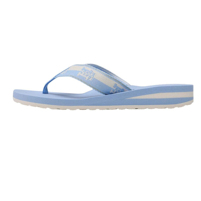 Tommy Hilfiger Dames tweekleurige teenslippers UTNA842_blue large