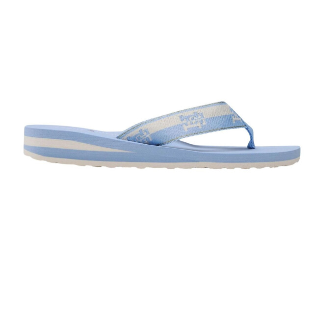 Tommy Hilfiger Dames tweekleurige teenslippers UTNA842_blue large
