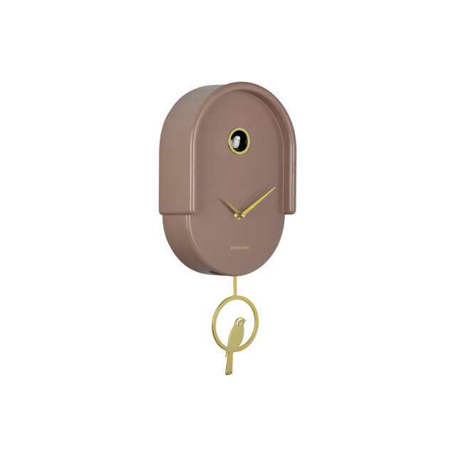 Karlsson wandklok tweet mocha brown 3259512 large