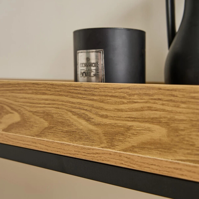 CaliCosy Console met opstaande rand en zwarte metalen poten l100 cm 3232527 large