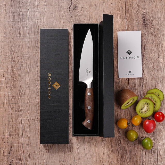 Sophior Koksmes 14 cm – duits staal en walnoothouten handvat 3346164 large