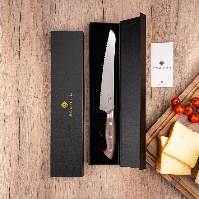 Sophior Broodmes 22 cm – duits staal en walnoothouten handvat 3346165 large