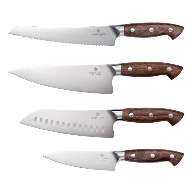 Sophior Messenset 4-delig – duits staal en walnoothouten handvat 3346166 large