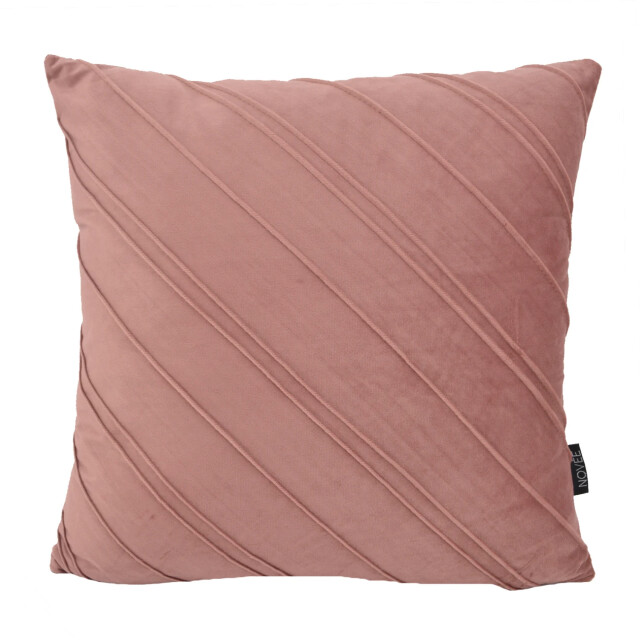 NOVÉE Velvet stripe oudroze | 45 x 45 cm | kussenhoes | velvet / polyester 3237136 large