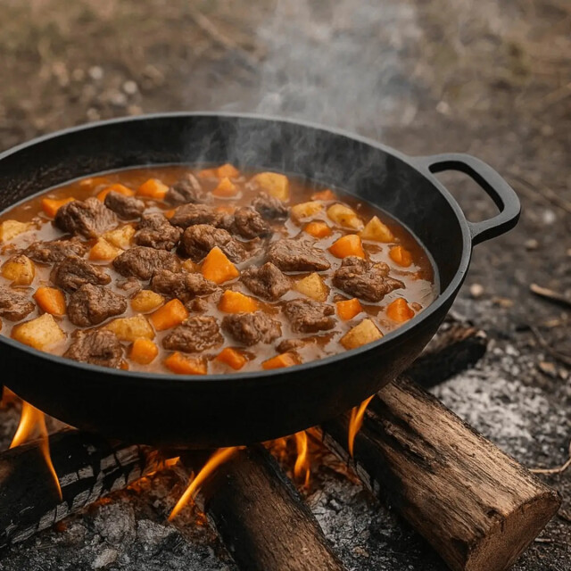 Maysternya Gietijzeren barbecue pan ø 34 x 7 cm zwart 3427416 large