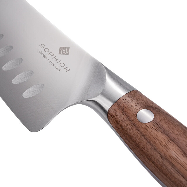 Sophior Koksmes & santoku – duits staal en walnoothouten handvat 3346169 large
