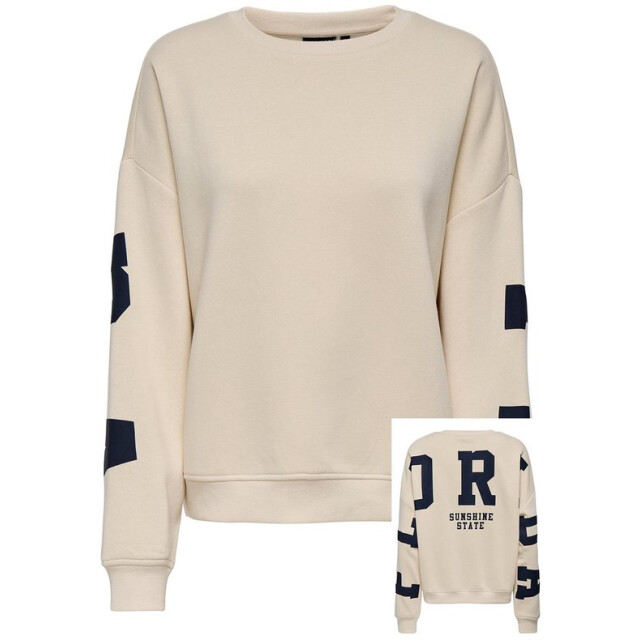 Only Onlsweat ls backsleeve print off-white 4209.02.0021 large