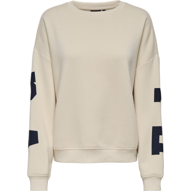 Only Onlsweat ls backsleeve print off-white 4209.02.0021 large