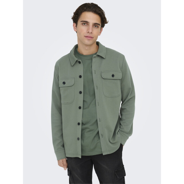 Only & Sons Onsnewkodyl overshirt sweat noos olijf 5309.22.0019 large