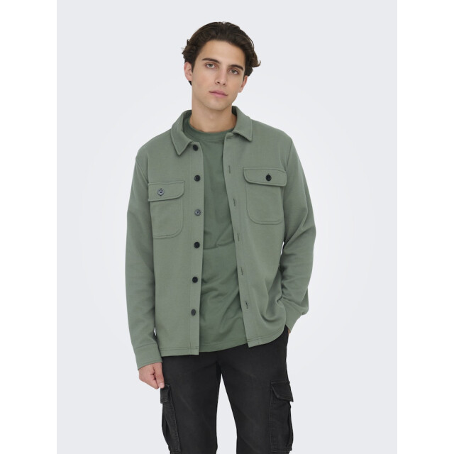 Only & Sons Onsnewkodyl overshirt sweat noos olijf 5309.22.0019 large