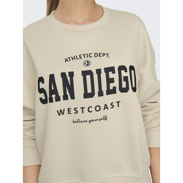 Only Onlsweat life ls crew o.size state noos off-white 4209.02.0031 large