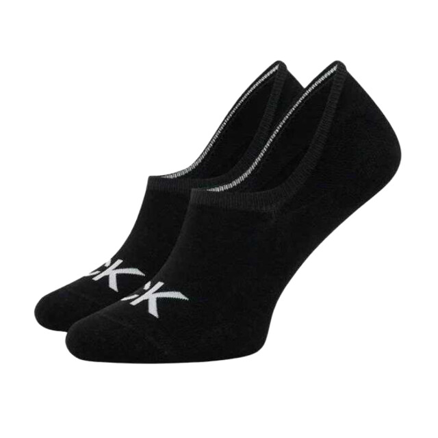 Calvin Klein Heren no-show sokken met geborduurd logo (set van 2) UTNA925_black large