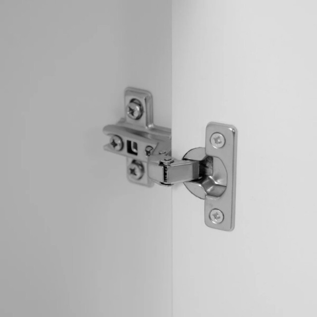 CaliCosy Vitrine met 2 deuren waarvan 1 van glas, 5 planken, 2 lades, decor in wit en 3429225 large